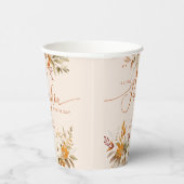 秋リトルカボチャ素朴な赤ちゃんシャワー 紙コップ (右)