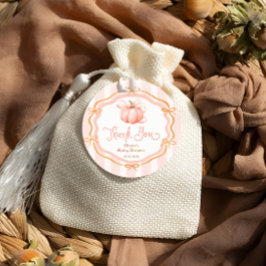 秋リトルカボチャ赤ちゃんシャワーありがとう フェイバータグ