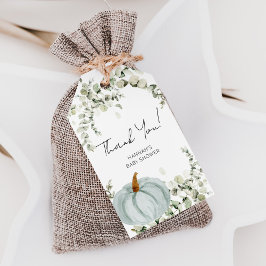 秋リトルカボチャ赤ちゃんシャワーお願いありがとう ギフトタグ