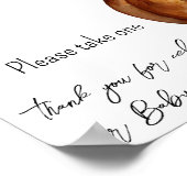 秋リトルカボチャ赤ちゃんシャワーの好意 ポスター (角)