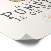 秋リトルカボチャ赤ちゃんシャワー看板ポスター ポスター (角)