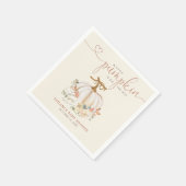 秋リトルカボチャ赤ちゃんシャワー スタンダードカクテルナプキン (角)