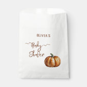 秋リトルカボチャ赤ちゃんシャワー フェイバーバッグ (正面)