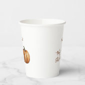 秋リトルカボチャ赤ちゃんシャワー 紙コップ (左)