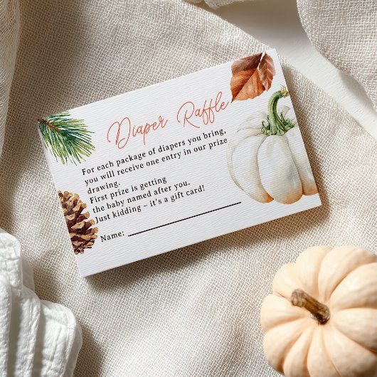 秋リトルカボッキンオータムベビーラッフル エンクロージャーカード