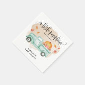 秋リトルカンプキンファームトラックベビーシャワー スタンダードカクテルナプキン (角)