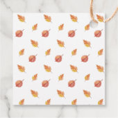 秋リトルカンプキンファームトラックベビーシャワー フェイバータグ (裏面)