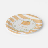 秋リトルパンプキンバースデーパーティ紙プレート ペーパープレート (アングル)