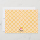 秋リトルパンプキン写真誕生パーティー 招待状 (裏面)