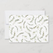 秋リトルブルーカボチャ赤ちゃんシャワー写真 サンキューカード (裏面)