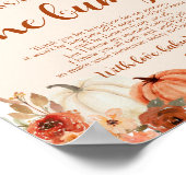 秋リトルPumpkinバンプサインからのメッセージ ポスター (角)