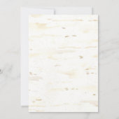 秋リハーサルディナーリースボホフェザー樺の木 招待状 (裏面)