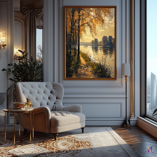 秋リバーサイドパスインプレッションスタイル ポスター