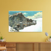 秋リバーパストレイルリッジミュージアムビル キャンバスプリント (インサイチュ (リビング))