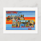 秋リバーマサチューセッツMAオールドトラベル土産 ポストカード (正面)