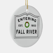 秋リバーマホリデーリースセラミックオーナメント セラミックオーナメント (右)