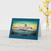 秋リバーライン、汽船「プロビデンス」 カード (黄色い花)