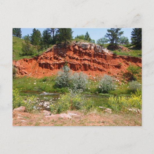 秋リバー、ホット春、サウスダコタ ポストカード (正面)