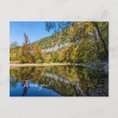 秋リフレクションスバッファローリバーサンキューハガキ ポストカード (正面)