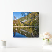 秋リフレクションズアットバッファローナショナルリバークロック スクエア壁時計 (ホーム)