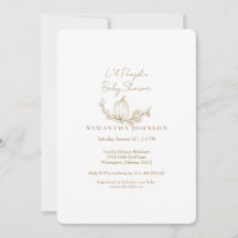 秋リモダンルパンプキンホワイト丸ベビーシャワー