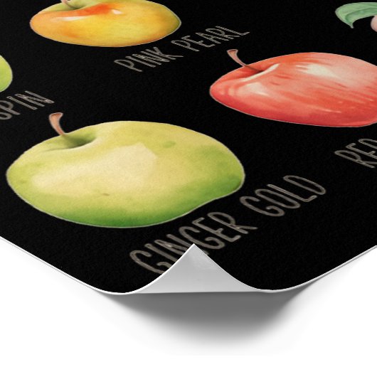 秋リンゴ摘みアップルオーチャードボホファームフェスティチ ポスター (角)