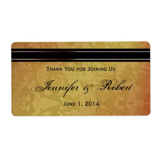 秋リージェンシーウォーターボトルラベル ラベル (正面)