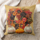 秋リースかぼちゃデコ クッション (ブランケット)