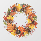 秋リースウィンドウの固定 ウィンドウサイン (シート)