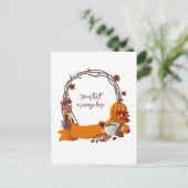 秋リースデジ絵画タルのカード シーズンポストカード (スタンド正面)