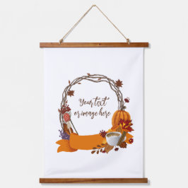 秋リースデジ絵画タルフード付きスウェットシャツ 吊り下げ型タペストリー