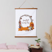 秋リースデジ絵画タルフード付きスウェットシャツ 吊り下げ型タペストリー (寝室)