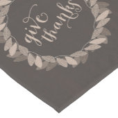 秋リース与え感謝してい |感謝祭 ショートテーブルランナー (コーナー)