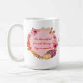 秋リース引用文コーヒーマグ コーヒーマグカップ (左)