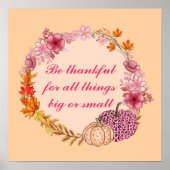 秋リース引用文ポスター ポスター (正面)