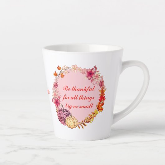 秋リース引用文ラテマググ カフェラテマグ (右)