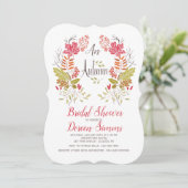 秋リース招待状 招待状 (スタンド正面)