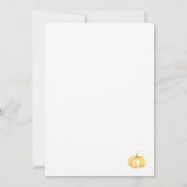 秋リース水彩感謝祭招待状 招待状 (裏面)