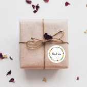 秋リース紅葉ありがとう ラウンドシール