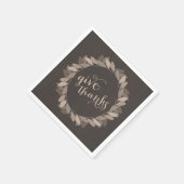 秋リース | 感謝祭紙ナプキンス スタンダードカクテルナプキン (角)