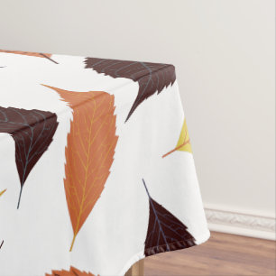 秋リーファパターンカスタムモノグラム テーブルクロス