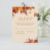 秋リーフクラシックRSVPカード 出欠カード (スタンド正面)