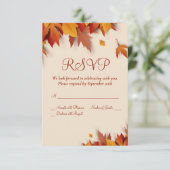 秋リーフクラシックRSVPカード 出欠カード (スタンド正面)