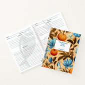 秋リーフパンプキンデザインファミリーレシピブック ノートブック (内部)