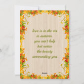 秋リーフモダンフラットホリデーカード シーズンカード (裏面)