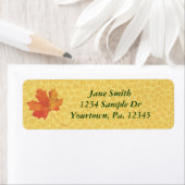 秋リーフ住所 シール (インサイチュ)