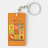 秋リーフ紅葉サンダーコーブ キーホルダー (裏面)