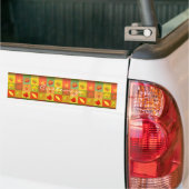 秋リーフ紅葉サンダー_コーブ バンパーステッカー (トラック上)