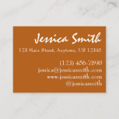 秋リーフ紅葉スカイ自然撮影 名刺 (裏面)