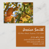 秋リーフ紅葉スカイ自然撮影 名刺 (正面/裏面)